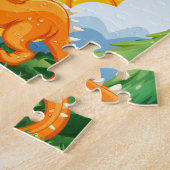 Knight and dragon legpuzzel (Zijkant)