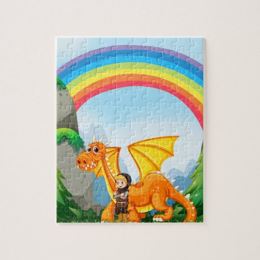 Knight and dragon legpuzzel (Verticaal)