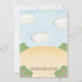 Knight and Princess Birthday Party Invitation Pink Kaart (Achterkant)