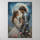 Knight and Princess Fantasy Poster (Voorkant)