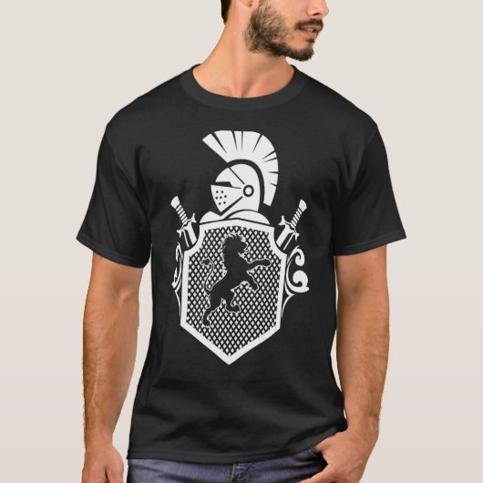 Knight Armor Renaissance Medieval knight Breasta T-shirt (Voorkant)