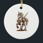 Knight Armor Unicorn (1) Keramisch Ornament<br><div class="desc">Knight Armor Unicorn (1)</div>