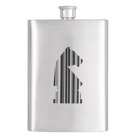 KNIGHT BAR CODE Chess Piece Design Flacon (Voorkant)