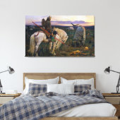 Knight bij Crossroad Victor Vasnetsov art Canvas Afdruk (Insitu (Slaapkamer))