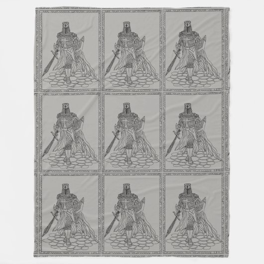 Knight Blanket Fleece Deken (Voorkant)