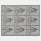 Knight Blanket Fleece Deken (Voorkant (Horizontaal))