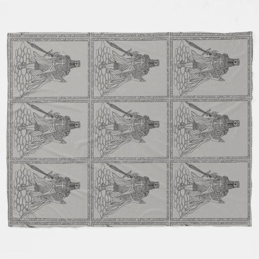 Knight Blanket Fleece Deken (Voorkant (Horizontaal))