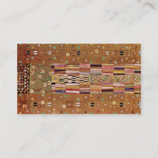 Knight by Klimt, Stoclet Frieze, mozaïekpatroon Visitekaartje (Achterkant)