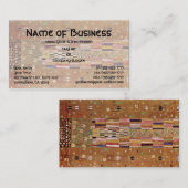 Knight by Klimt, Stoclet Frieze, mozaïekpatroon Visitekaartje (Voorkant / Achterkant)