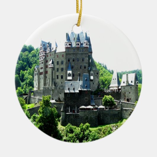Knight Castle Eltz wierschem God vreugde Keramisch Ornament (Voorkant)