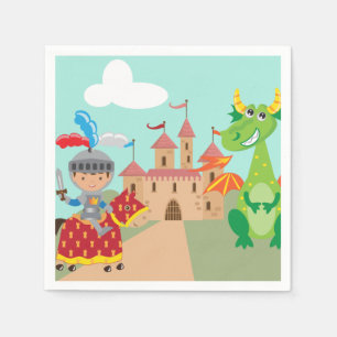 Knight Castle en Dragon Servetten