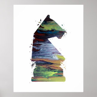 Knight - Chess - Art Poster