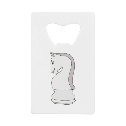 Knight Chess Creditkaart Flessenopener (Voorkant)