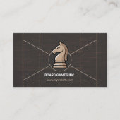 Knight Chess Piece - Bordspellen Visitekaartje (Voorkant)