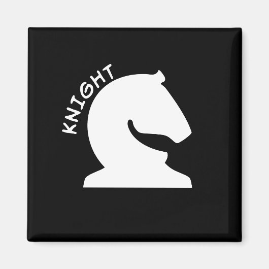 Knight Chess Piece Magneet (Voorkant)