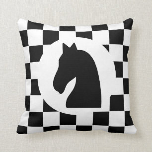 Knight Chess Piece - Pillow - Chess Thmed Gift Kussen