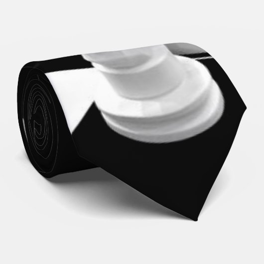 Knight Chess Piece Stropdas (Opgerold)