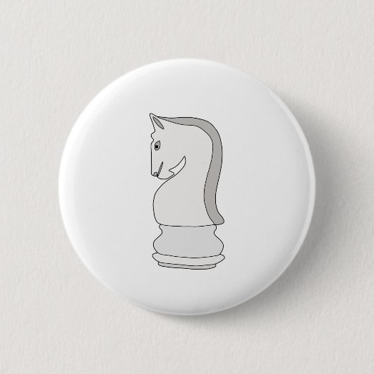Knight Chess Ronde Button 5,7 Cm (Voorkant)