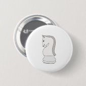 Knight Chess Ronde Button 5,7 Cm (Voorkant /achterkant)