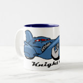 Knight Class Tweekleurige Koffiemok (Voorkant links)