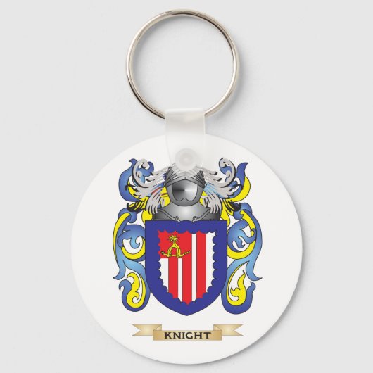 Knight Coat of Arms (gezinscrest) Sleutelhanger (Voorkant)