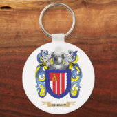 Knight Coat of Arms (gezinscrest) Sleutelhanger (Voorkant)