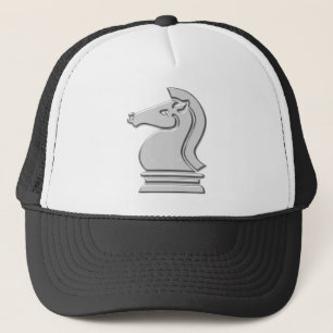 Knight Cool Metallic Chess Piece Trucker Pet