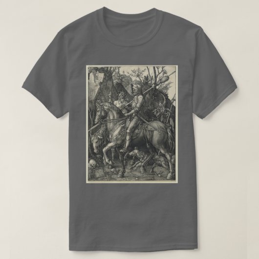 Knight Death and Devil 1513 van Albrecht Drer T-shirt (Design voorkant)