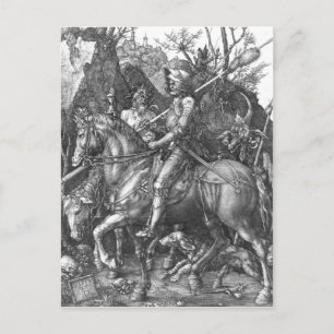 Knight, Death and the Devil, 1513 (graving) Briefkaart