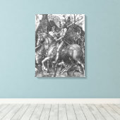 Knight, Death and the Devil, 1513 (graving) Canvas Afdruk (Insitu (Houten vloer))