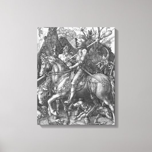 Knight, Death and the Devil, 1513 (graving) Canvas Afdruk (Voorkant)