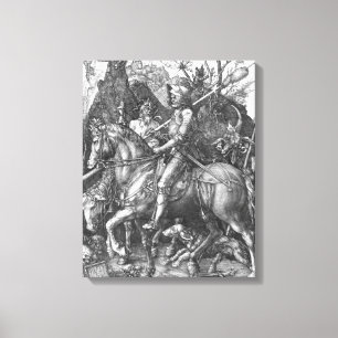 Knight, Death and the Devil, 1513 (graving) Canvas Afdruk