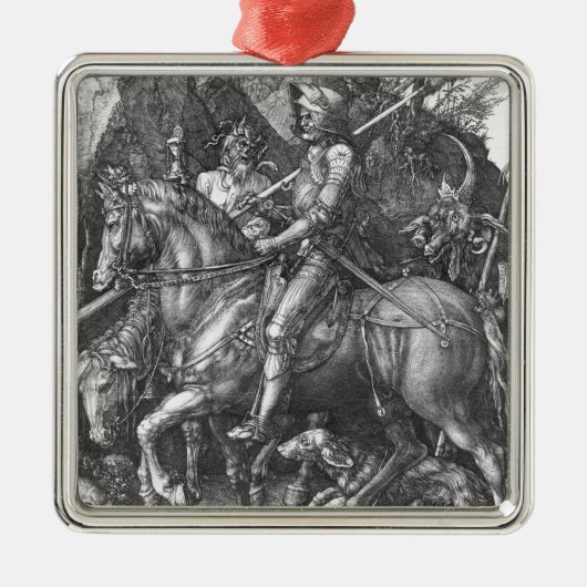 Knight, Death and the Devil, 1513 (graving) Metalen Ornament (Voorkant)