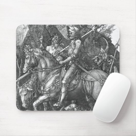 Knight, Death and the Devil, 1513 (graving) Muismat (Met muis)