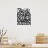 Knight, Death and the Devil, 1513 (graving) Poster (Keuken)