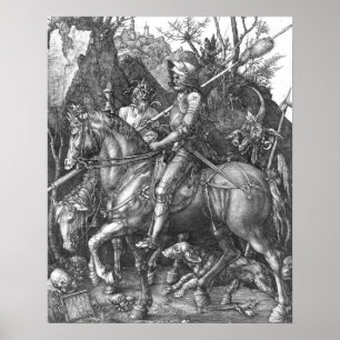 Knight, Death and the Devil, 1513 (graving) Poster