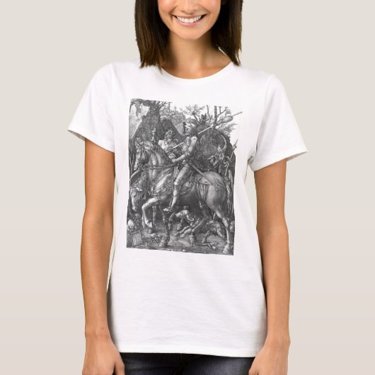 Knight, Death and the Devil, 1513 (graving) T-shirt (Voorkant)