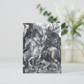 Knight, Death and the Devil - Albrecht Dürer Briefkaart (Staand voorkant)