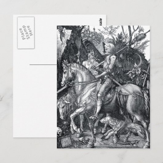 Knight, Death and the Devil - Albrecht Dürer Briefkaart (Voorkant / Achterkant)