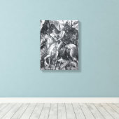 Knight, Death and the Devil - Albrecht Dürer Canvas Afdruk (Insitu (Houten vloer))