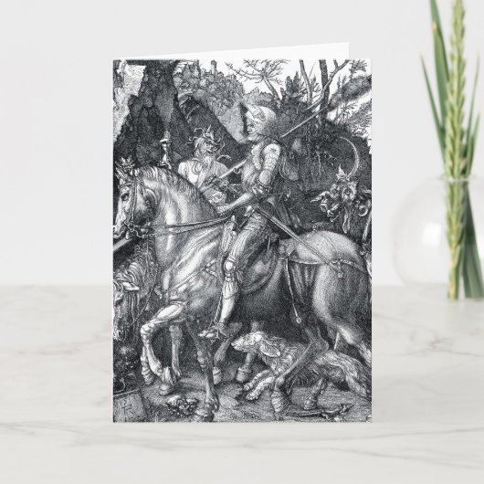 Knight, Death and the Devil - Albrecht Dürer Kaart (Voorkant)