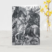 Knight, Death and the Devil - Albrecht Dürer Kaart (Gele Bloem)