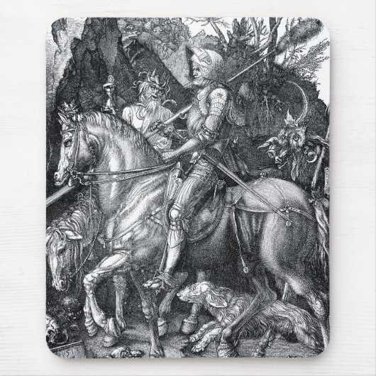 Knight, Death and the Devil - Albrecht Dürer Muismat (Voorkant)