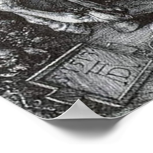 Knight, Death and the Devil - Albrecht Durer Poster (Hoek)