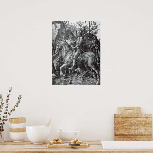 Knight, Death and the Devil - Albrecht Durer Poster (Keuken)