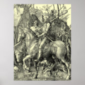 Knight, Death, And The Devil by Albrecht Dürer Poster (Voorkant)