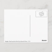 Knight, Death and the Devil door Albrecht Durer Briefkaart (Achterkant)