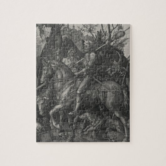 Knight, Death and the Devil door Albrecht Durer Legpuzzel (Verticaal)