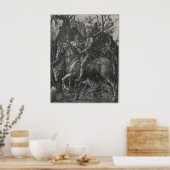 Knight, Death and the Devil door Albrecht Durer Poster (Keuken)
