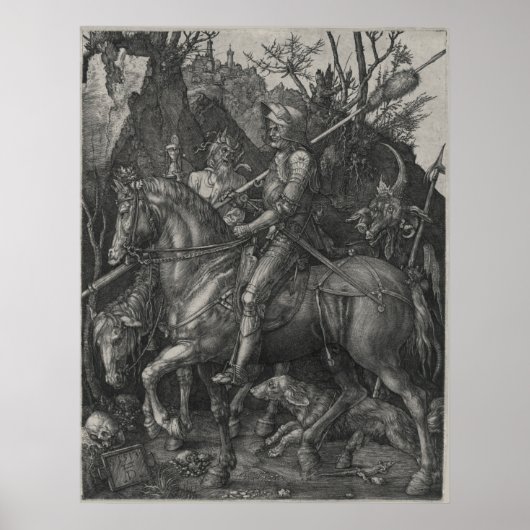 Knight, Death and the Devil door Albrecht Durer Poster (Voorkant)
